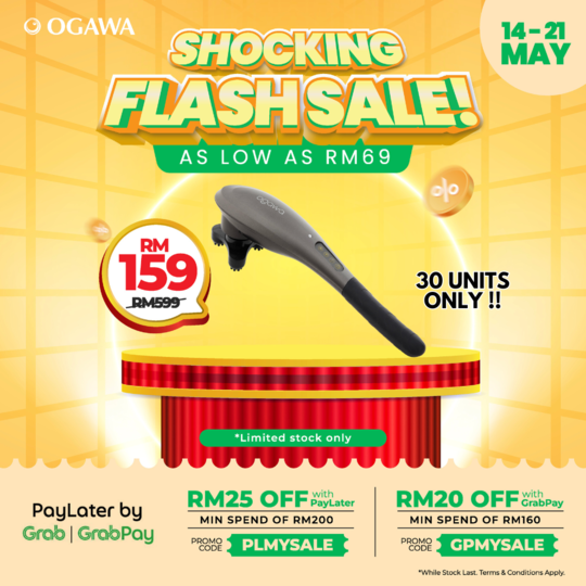 [Apply Code: 7TM12] ogawa by OGAWA Buzzy Percussion Handheld Massager*